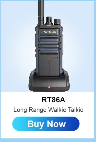 Retevis RT86 Walkie Talkie Professional Two Way Radio Long Range Walkie Talkie Communication radio for Outdoor Business
