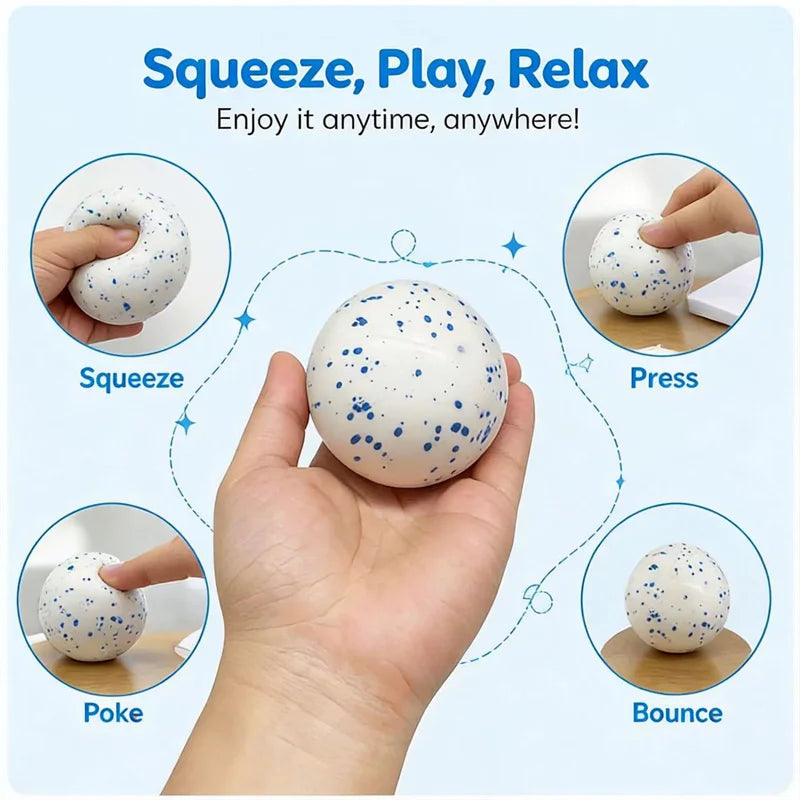 NeeDoh Snow Ball Crunch Squishy Toy