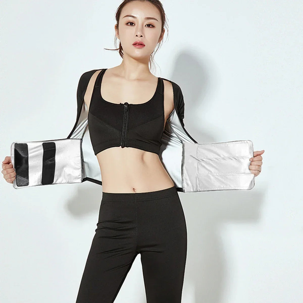 1pcs Women Waist Trainer Corset Weight Slimming Neoprene Sauna Sweat Vest Workout Body Shaper Fitness Equipment Accessories