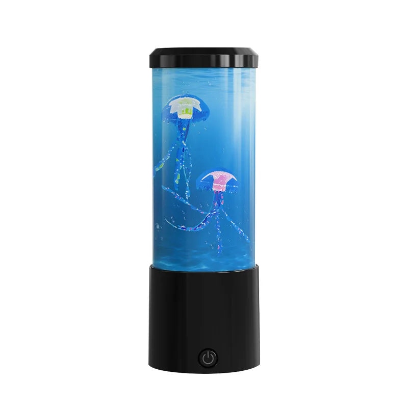 D2 Jellyfish Lamp Color-Changing LED 7 Colors Mood Aquarium Ocean Night Light Bedroom Desktop Decor Light Birthday Gift for Kids