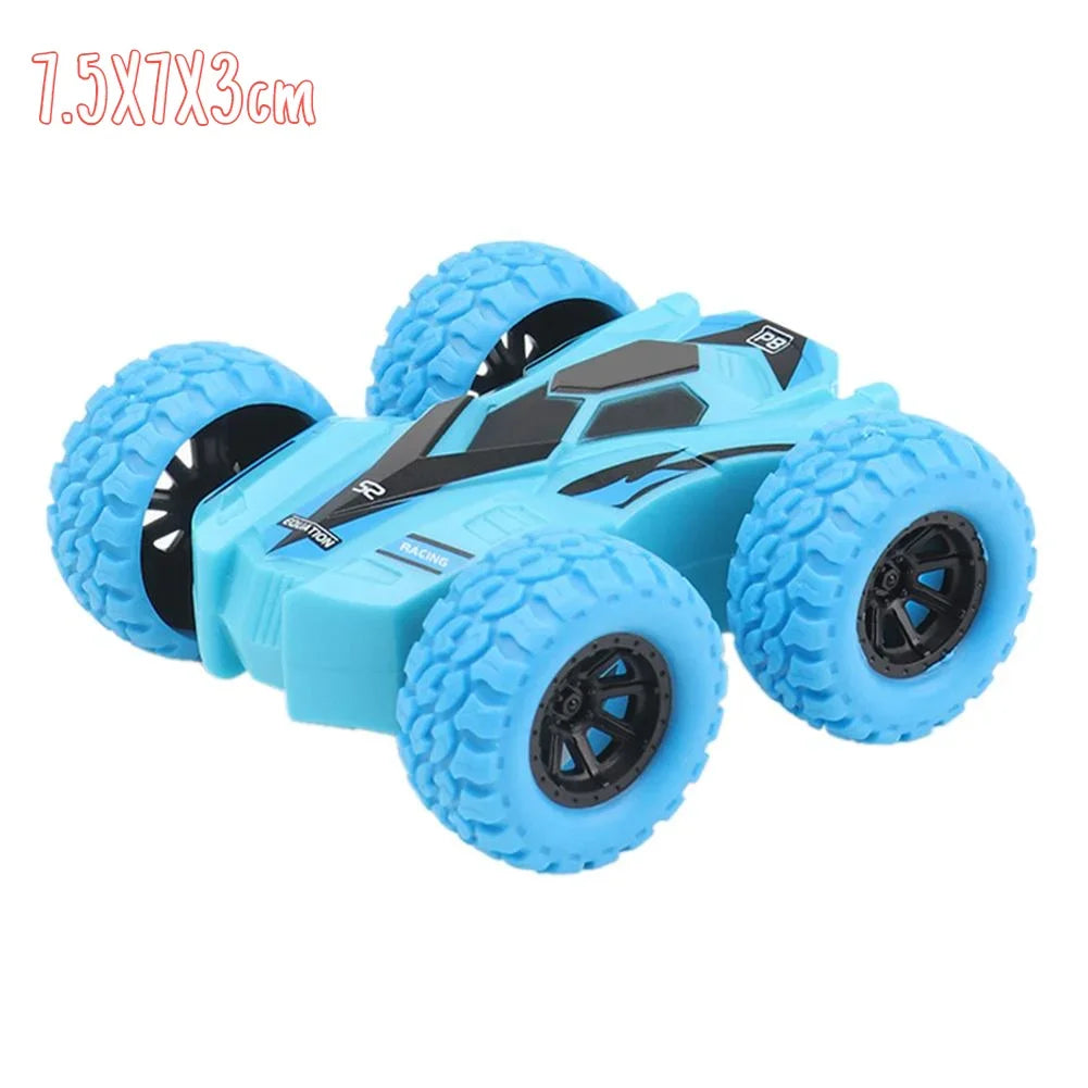 Toys Car Four-wheel Drive Off-road Vehicle Stunt Dump Cars Double-Side Inertia Car Boy Toy Car Pull Back Kids Toy Gift