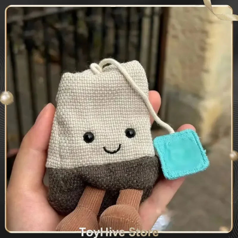 Jellycat-Style Tea Bag Plush Doll | Cartoon Interactive Soft Toy — Birthday, Christmas & Halloween Gift