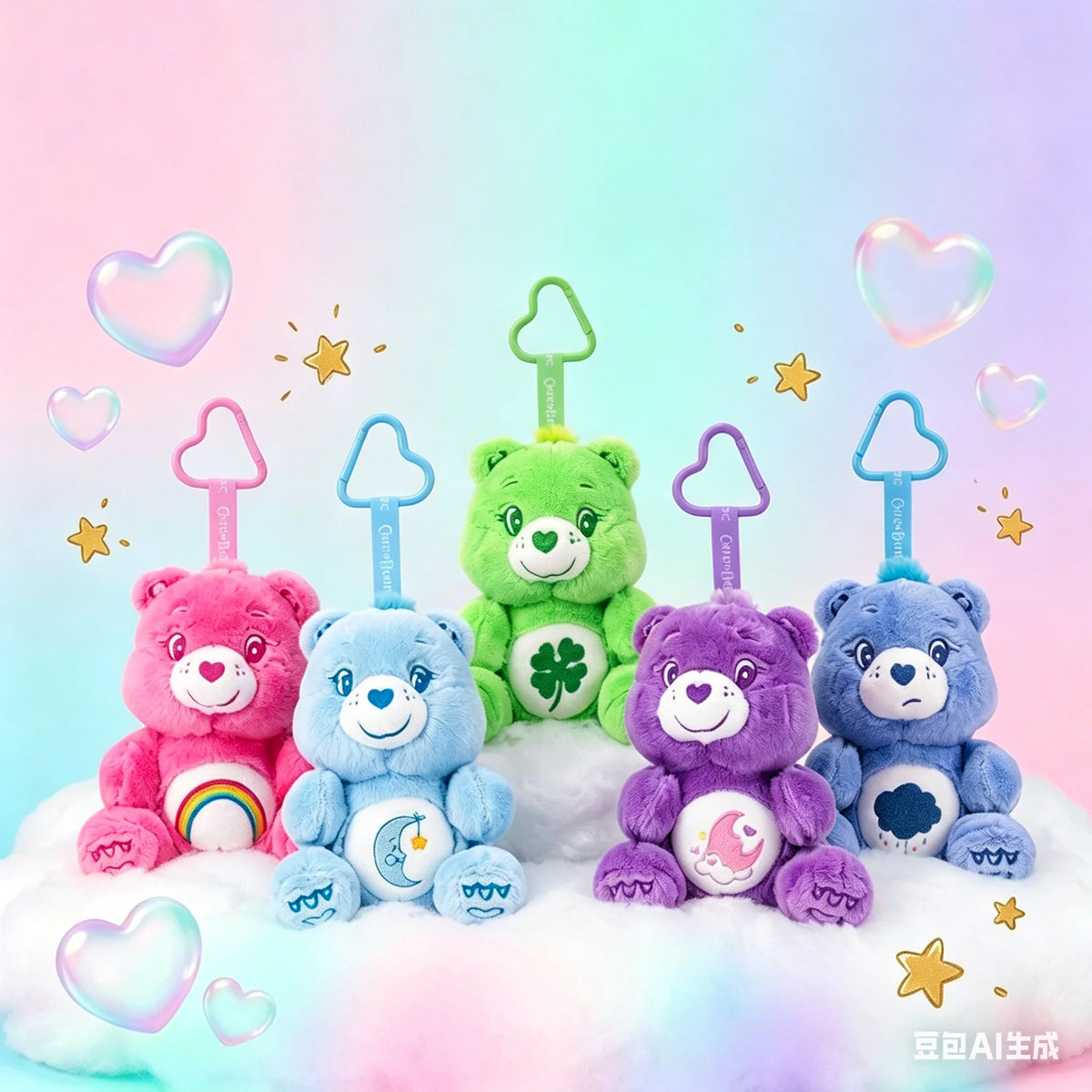 Care Bears Plush Keychain