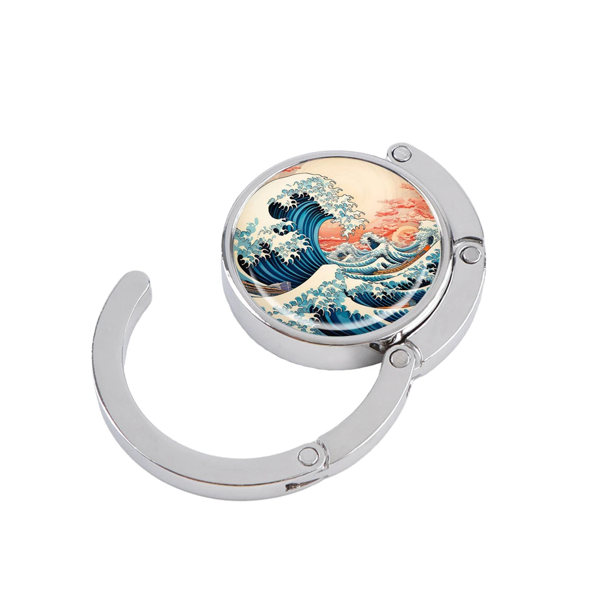 Van Gogh Art Folding Metal Purse Hanger & Table Bag Hook