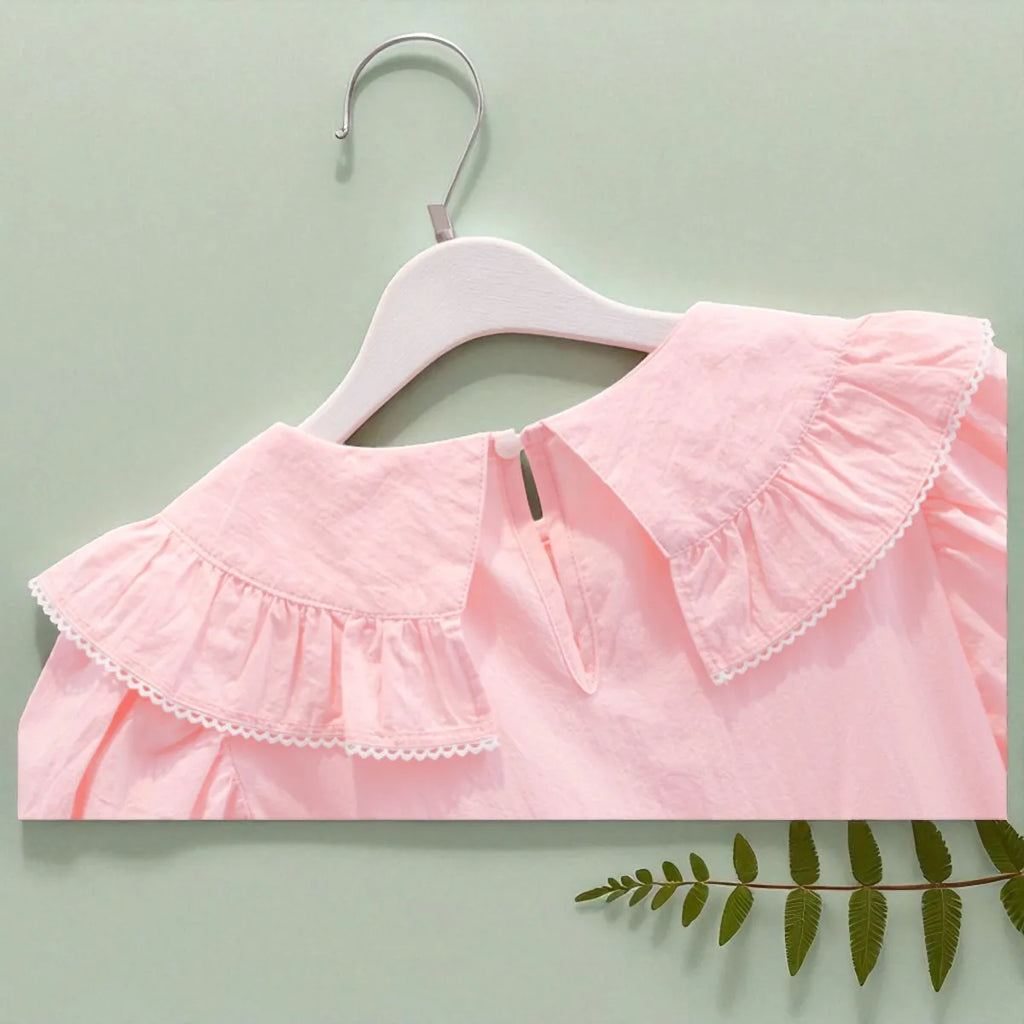 Toddlers Dresses For Girls Children's Dress Summer Cotton Kids School Costumes Short Sleeve Baby  4 5 6 8 9 10 12 Years