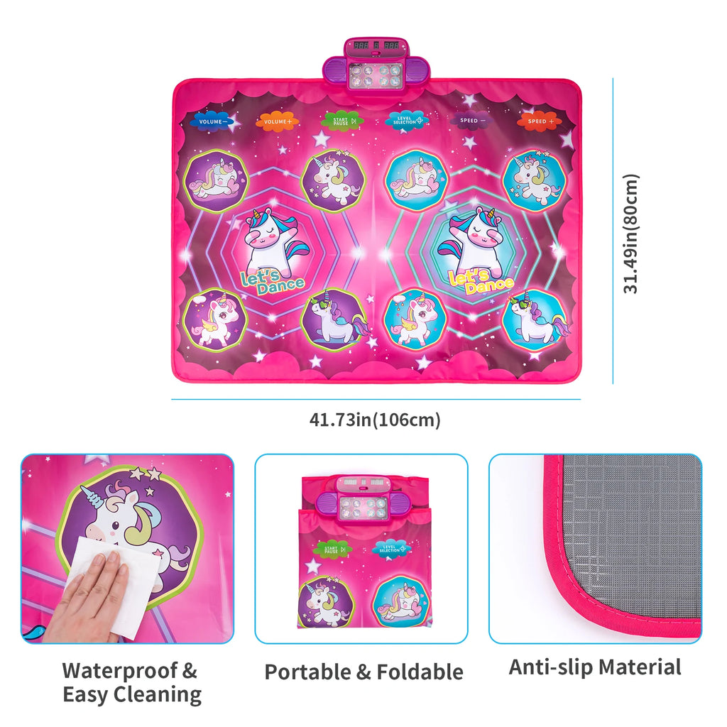 Kids Electronic Dance Mat – Musical Floor Blanket with 9 Levels