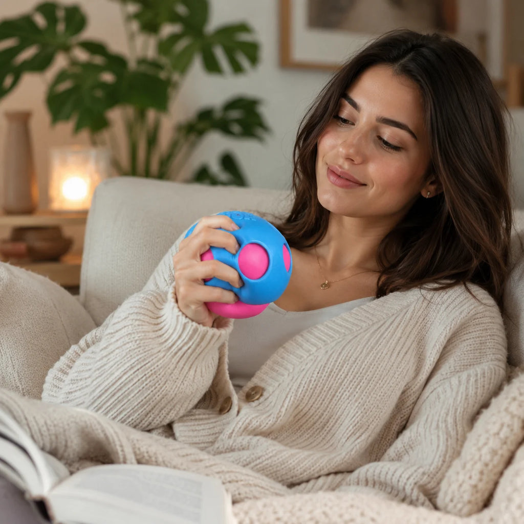 NEEDOH mushroom-shaped soft and slowly rising decompression toy helps adults squeeze to relieve mood and fight anxiety