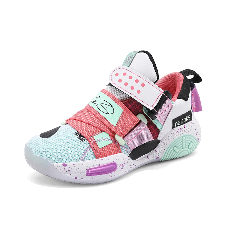 Kids' Unisex Lightweight Basketball Sneakers