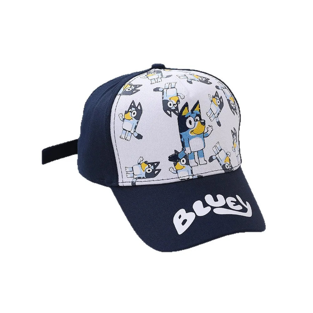 Bluey Kids Cap with Adjustable Velcro 100% Polyester Material Perfect for Spring/Summer Ideal Boy Hat for Sun Protection