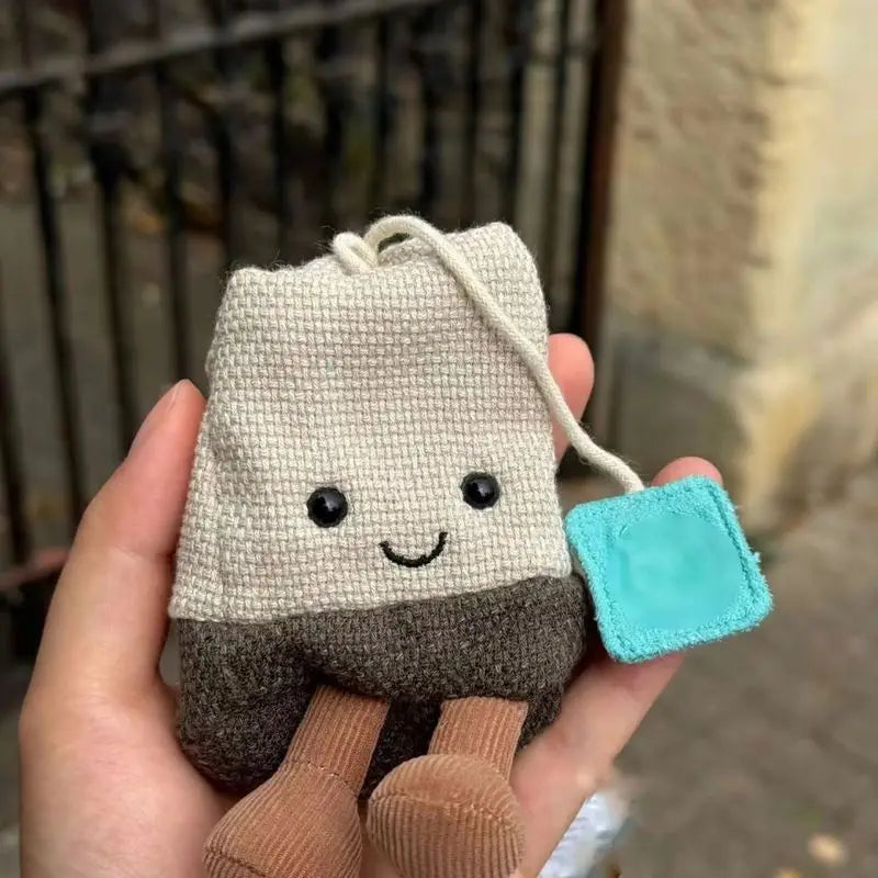 Jellycat-Style Tea Bag Plush Doll | Cartoon Interactive Soft Toy — Birthday, Christmas & Halloween Gift
