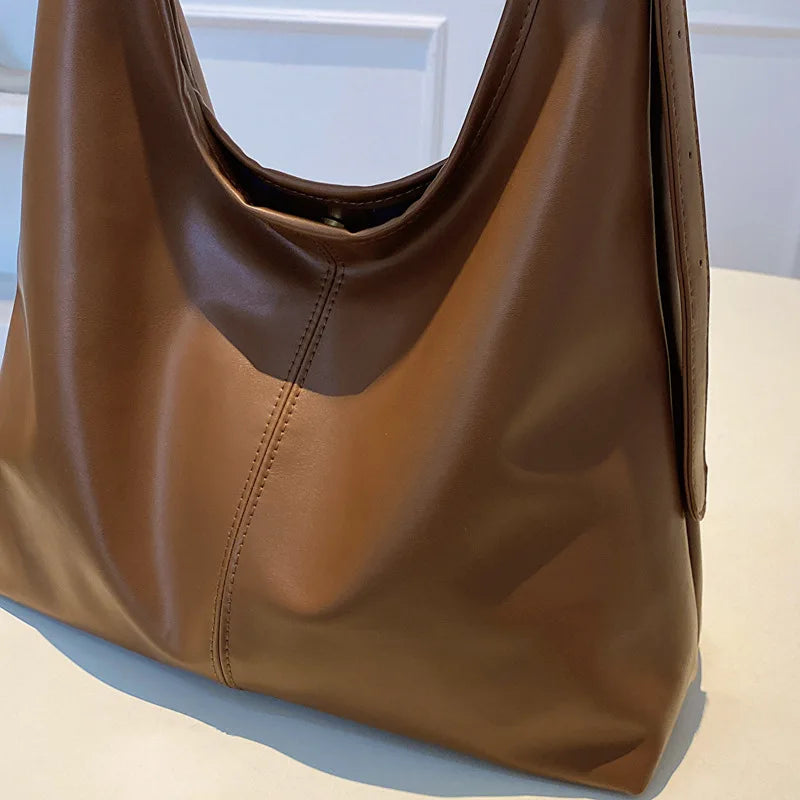 Women's Structured PU Tote Bag