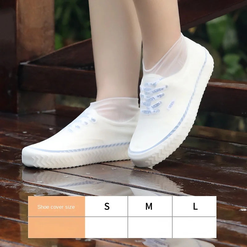 2026 New Reusable Waterproof Rain emulsion Shoes Covers Outdoor Rain Boot Overshoes Walking Shoes Accessories Shoe Cover 1Pair