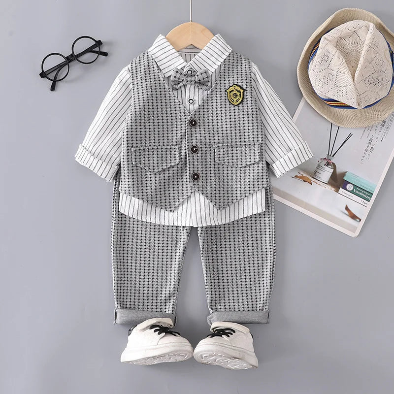 Toddler Boys Gentleman 3-Piece Formal Outfit Set
