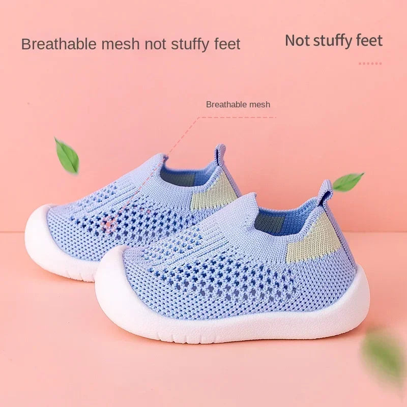 Toddler & Baby Breathable Knitted Slip-On Sneakers