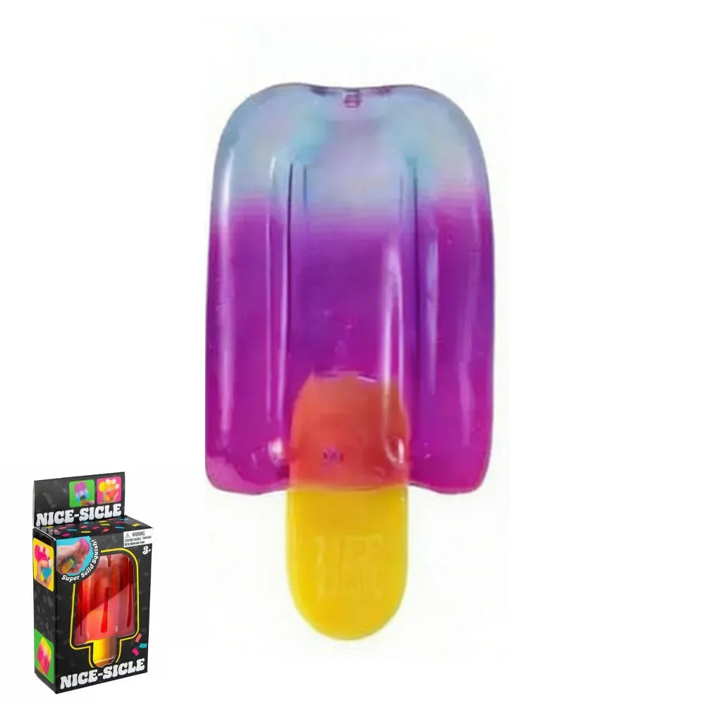 Nice Sicles Popsicle Sensory Squeeze Toy | Stress Relief for Kids & Adults — Summer Gift