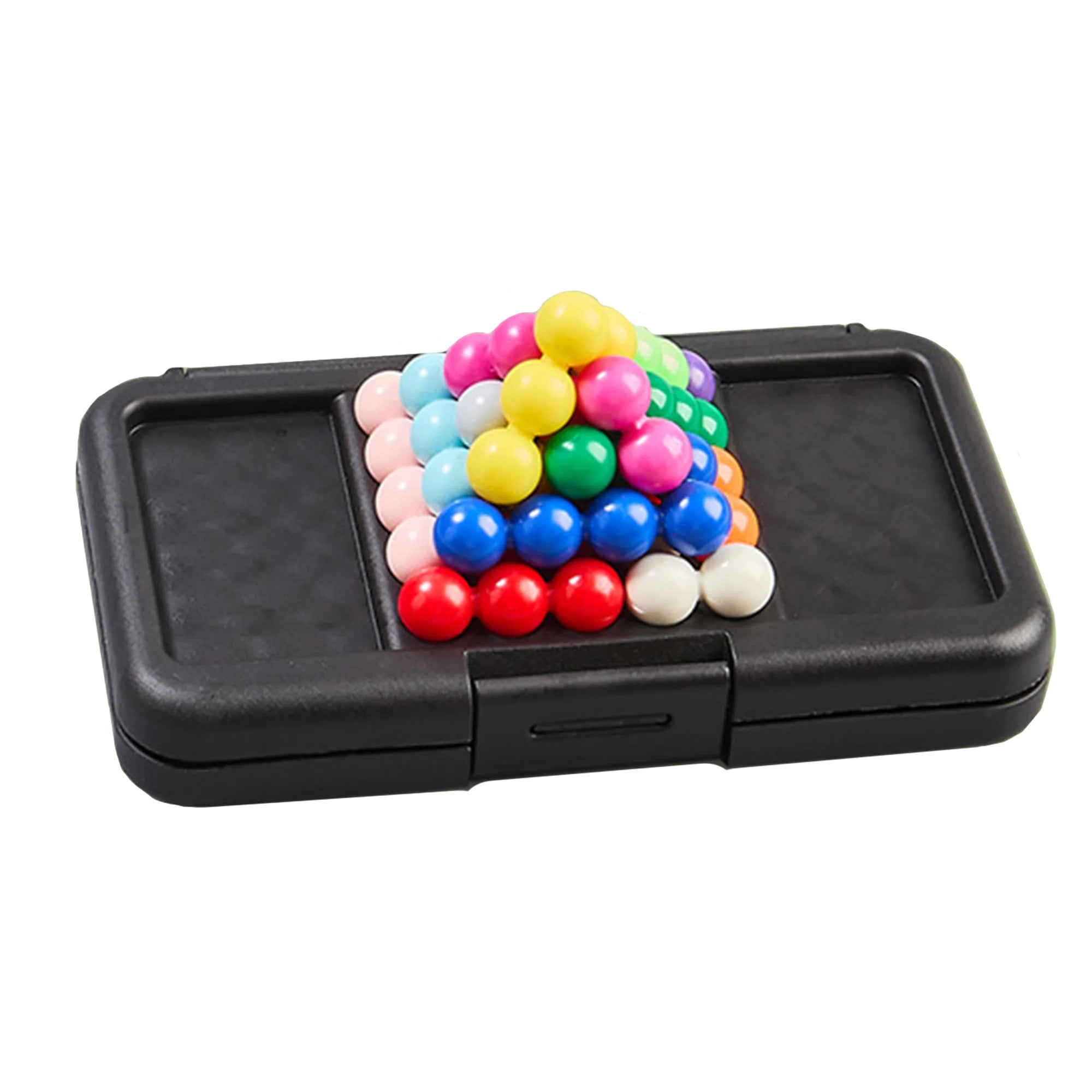 120 Challenges IQ 3D Pyramid Puzzle Board Game | Montessori Logic Toy for Kids