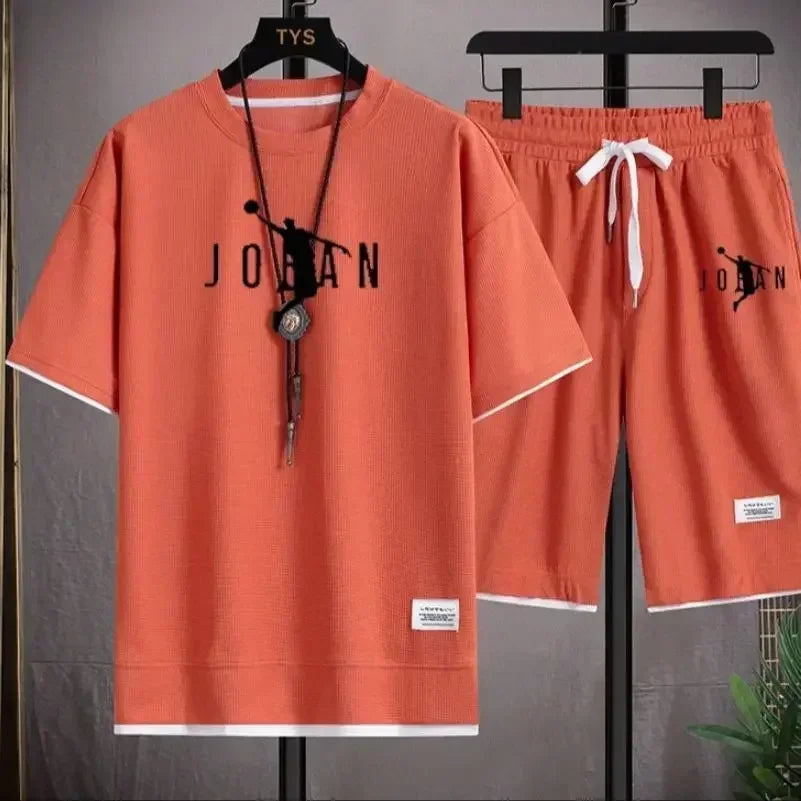2026 Summer men's suit brand new T-shirt clothing Designer clothing Fashion T-shirt blazer shorts 2-piece set