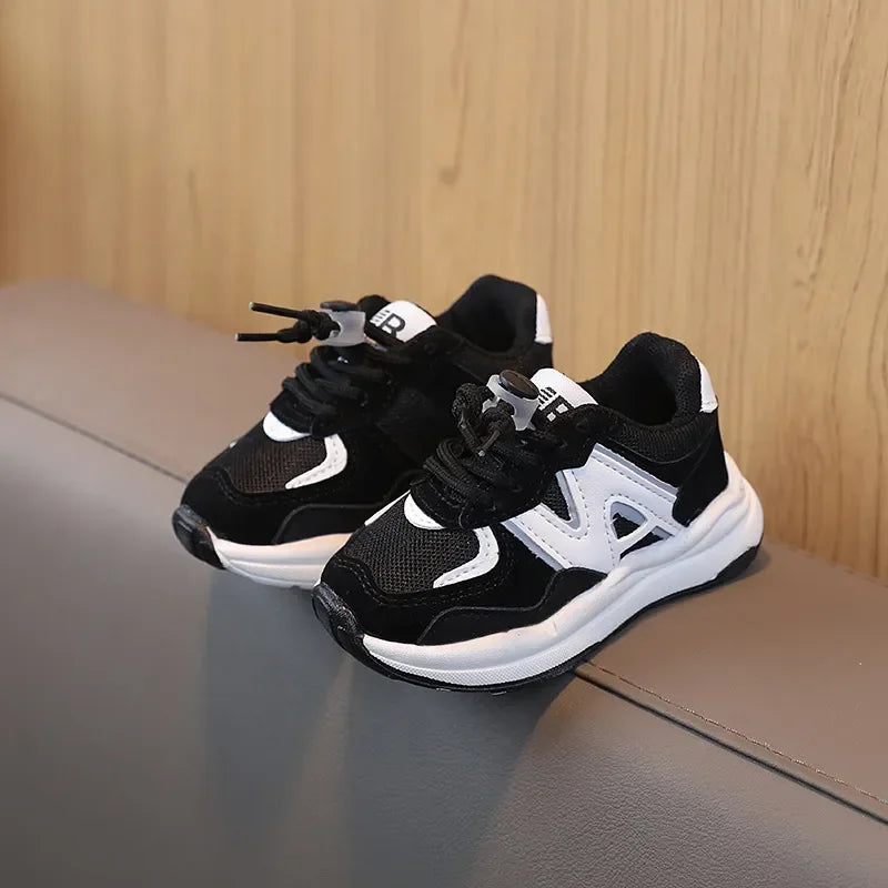 Kids' Unisex Breathable PU Leather Sport Running Sneakers