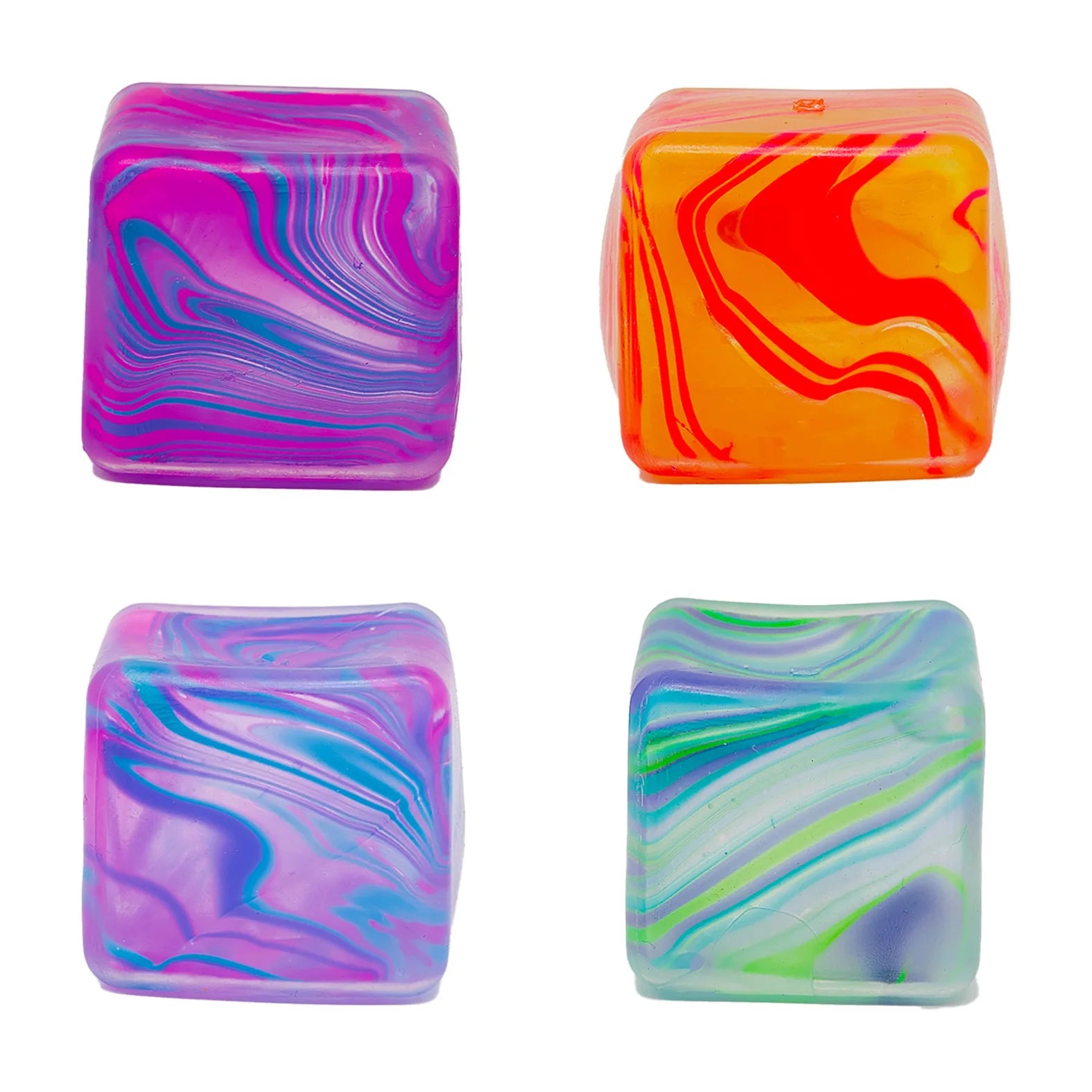 NeeDoh Nice Cube Sensory Squeeze Toy | Stress Relief Squishy Fidget Toy for Anxiety & Relaxation