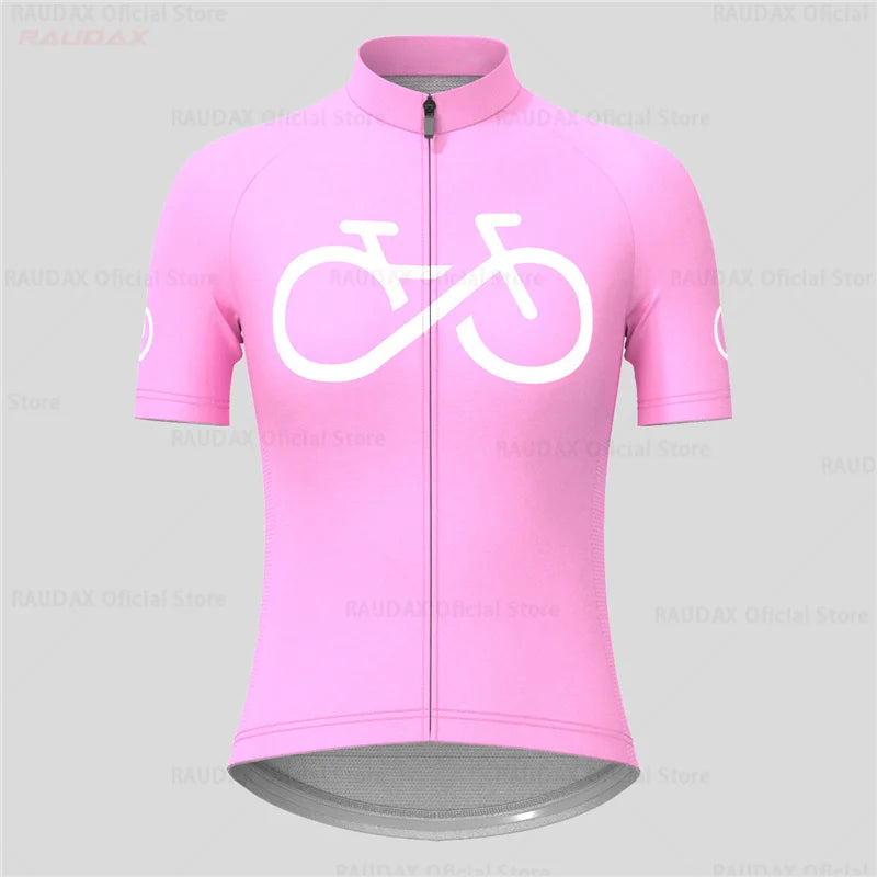 2026 Cycling Jersey Women Bike Mountain Road MTB Top Female Bicycle Shirt Short Sleeve Racing Riding Clothing Summer Blouse Pink