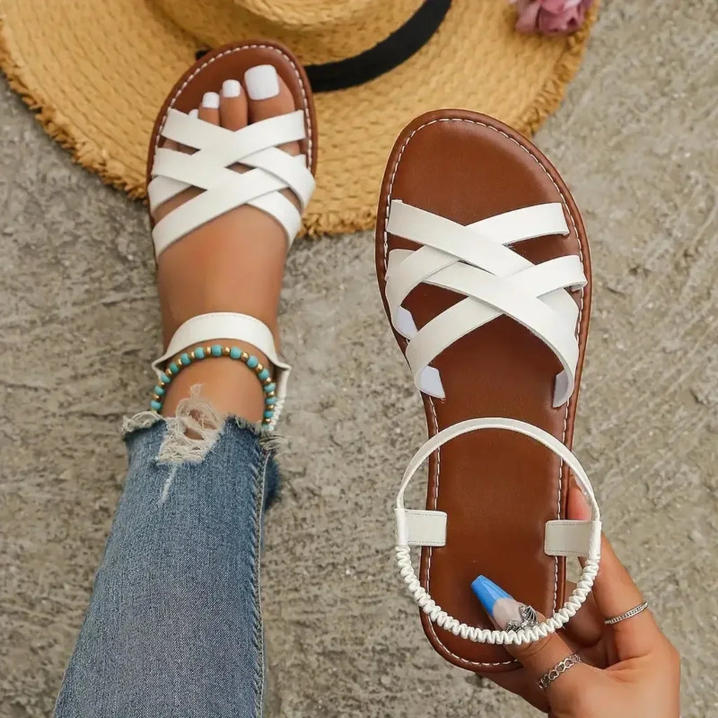 Women's Roman Strap Flat Sandals