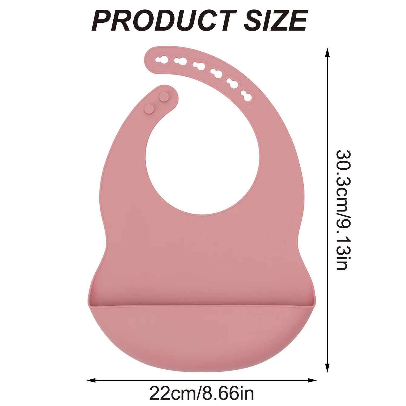Silicone Baby Bib — Adjustable, Waterproof & BPA-Free