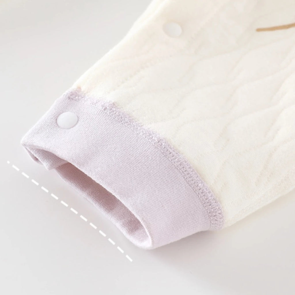 Baby Girl Floral Cotton Knit Jumpsuit Bodysuit