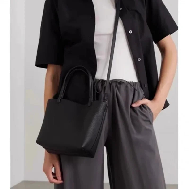 Women's Leather Small Tote & Crossbody Shoulder Bag