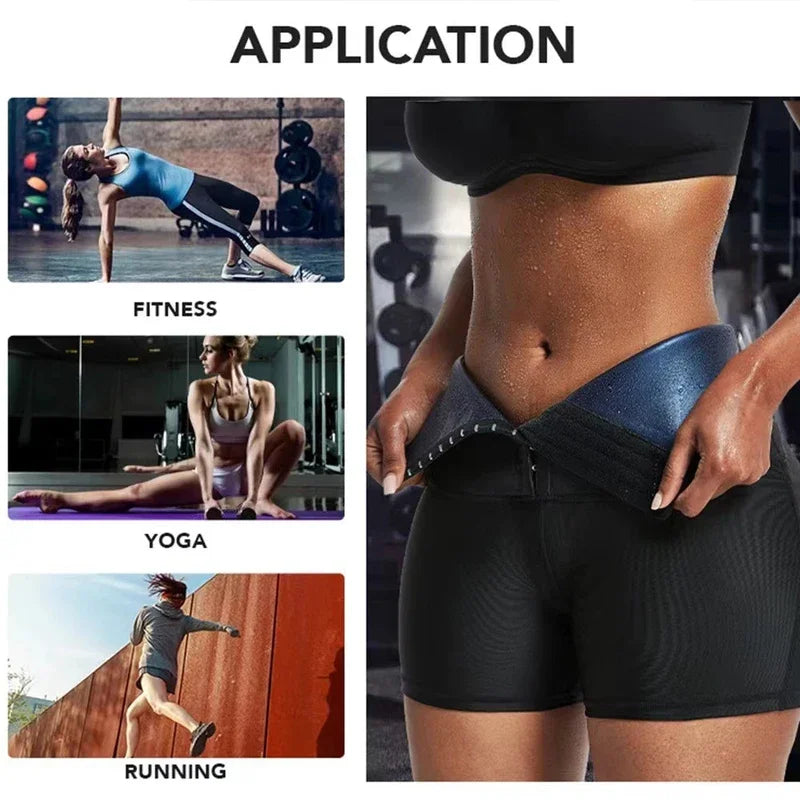 Women Waist Trainer Sauna Pants for Weight loss Fat burning High Waist Body Shaper Sweat Pants