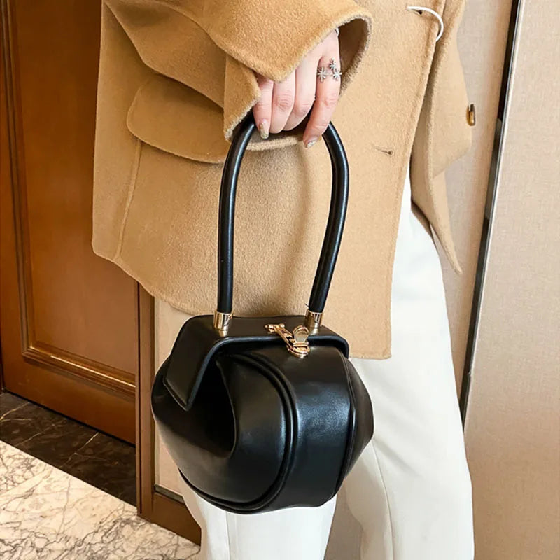 Women's Mini Bowling Round Shoulder Bag