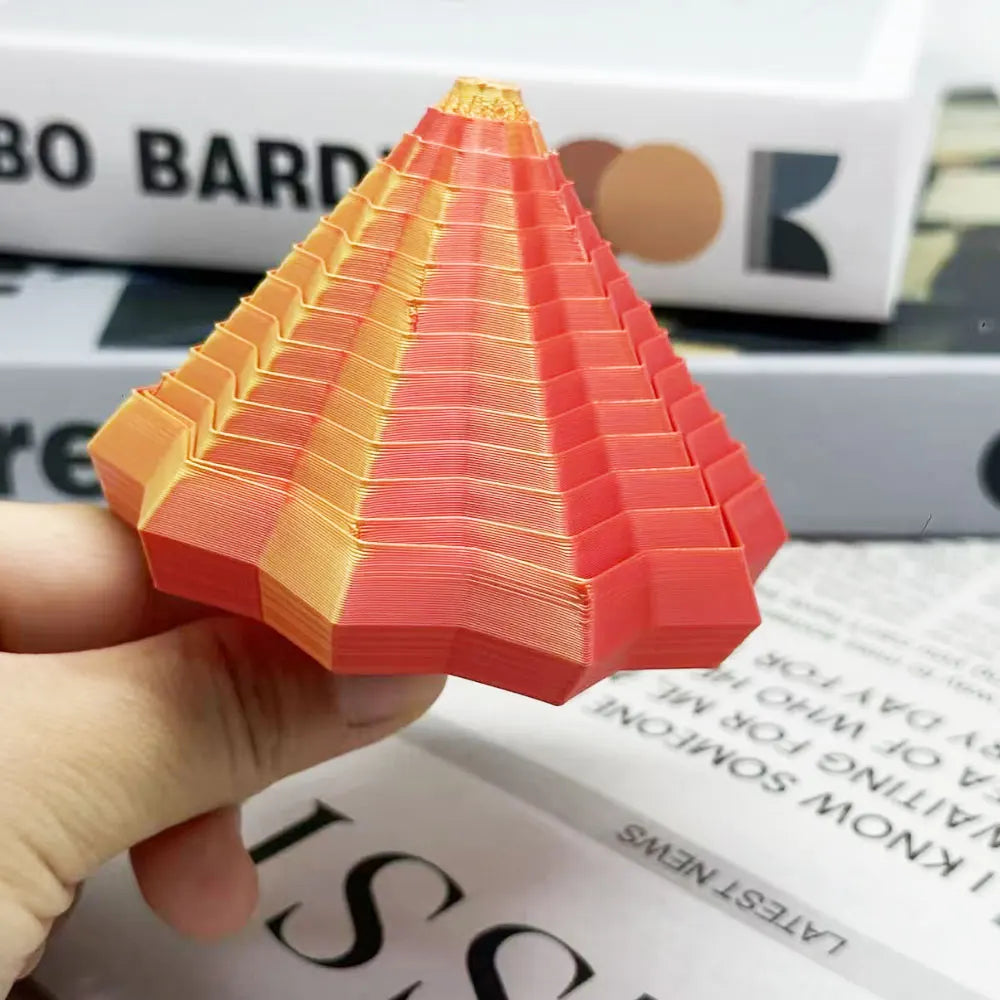3D Visual Illusion Fidget Star | Sensory Stress Relief Spiral Ornament