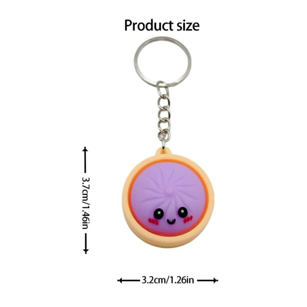 Dumpling Keyboard Clicker Fidget Keychain | Stress Relief Toy | 4, 6 or 12 Pack