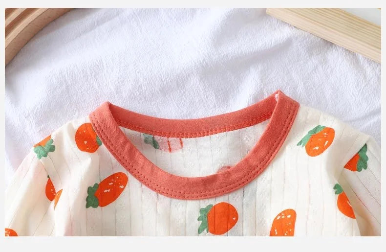 Child Boys Girls Pajamas Sets New Adorable 0-6Y Kids Clothes Loungewear Autumn Spring Baby Cotton Long Sleeve Sleepwear Outfit