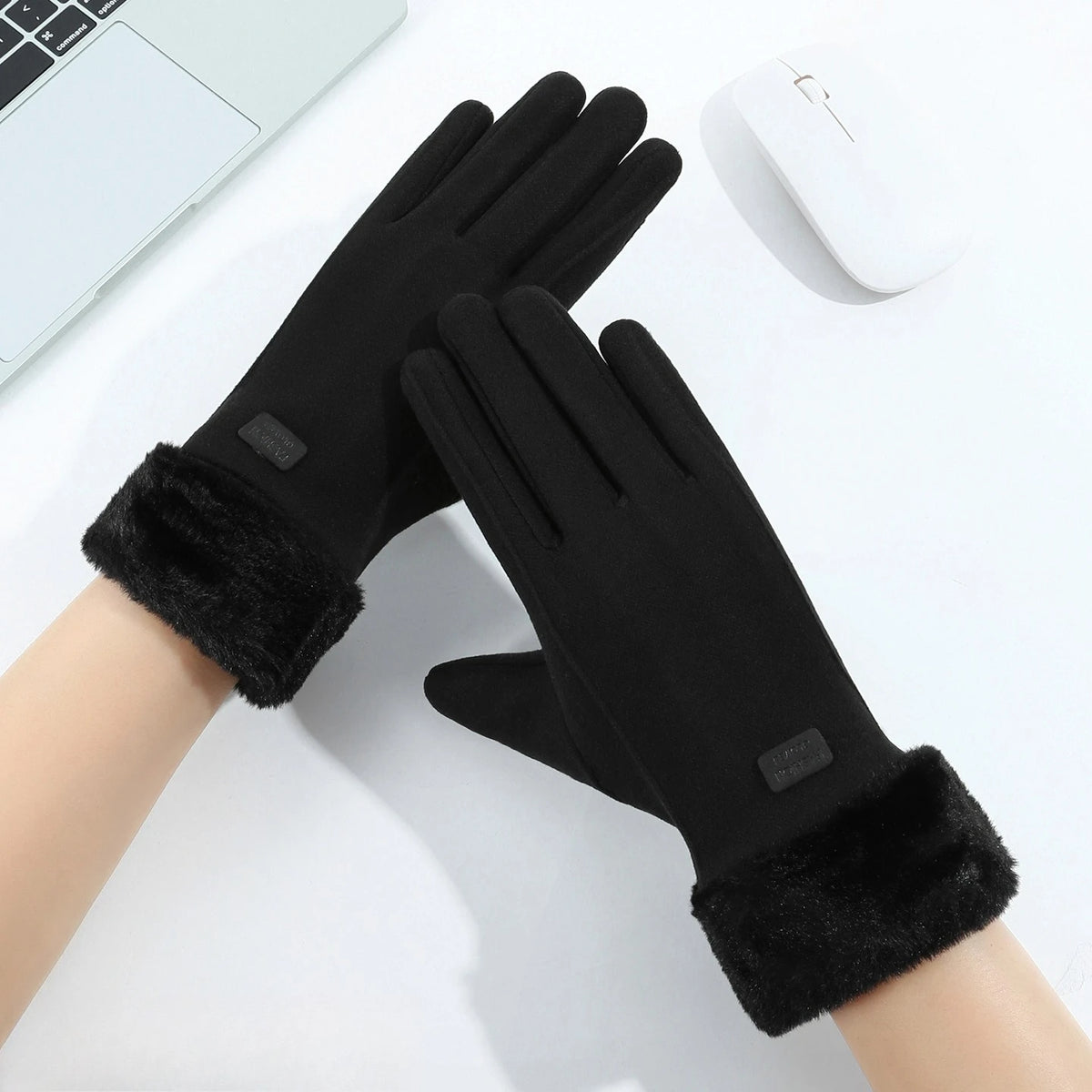 Women's Plush-Lined Touchscreen Gloves