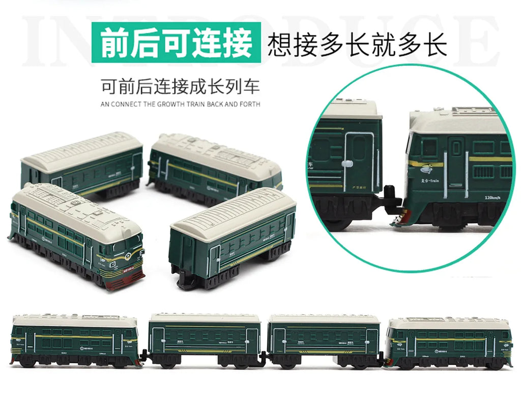 1:60 Retro train model Alloy Car Diecasts Metal Toy Model with Pull Back Function Vehicles for Child Gifts