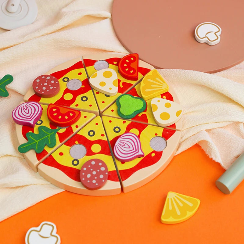 Tea Party Set Dessert Stand Playset ,Wooden Toys Pretend Play Food Kitchen Accessories for Toddler Tea Set Birthday Gift