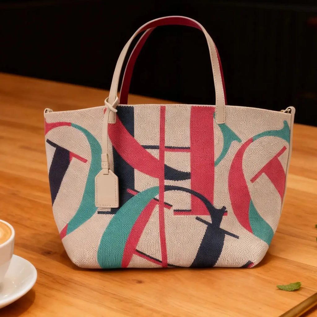 Women's Letter & Ruched PVC Bucket Shoulder Bag