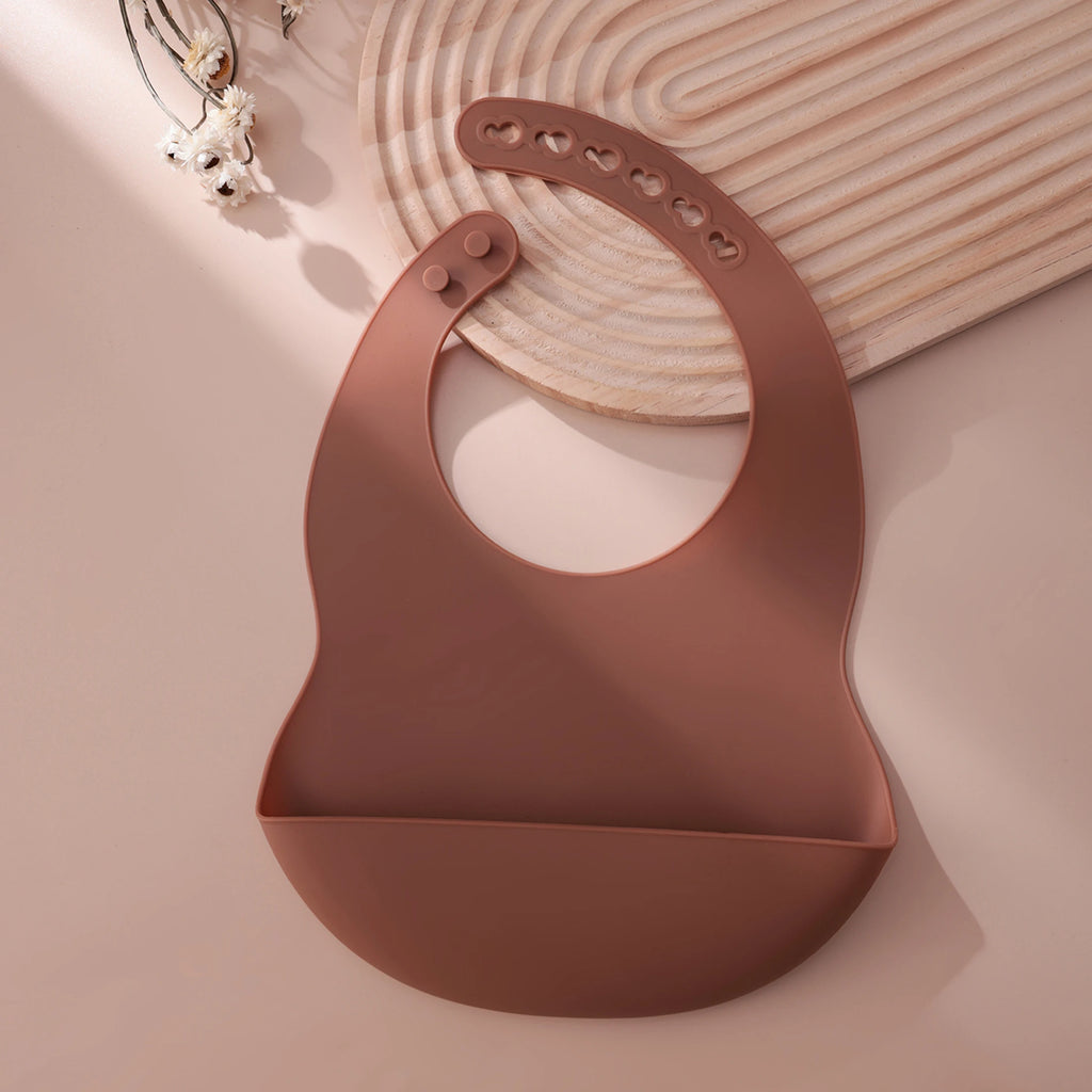 Silicone Baby Bib — Adjustable, Waterproof & BPA-Free