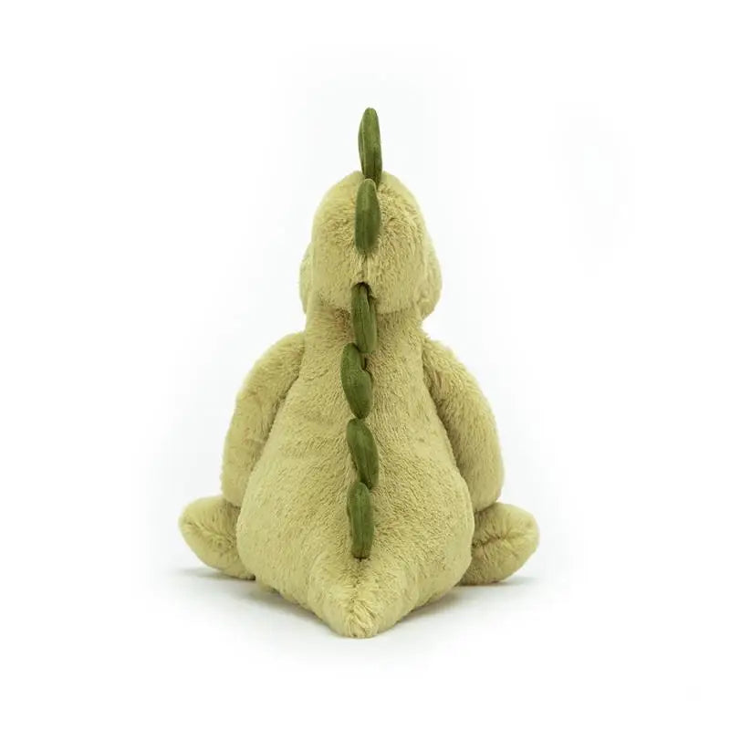 JC Shy Green Dinosaur Plush Doll | Soft Stuffed Cartoon Toy — Bag Charm & Festive Gift