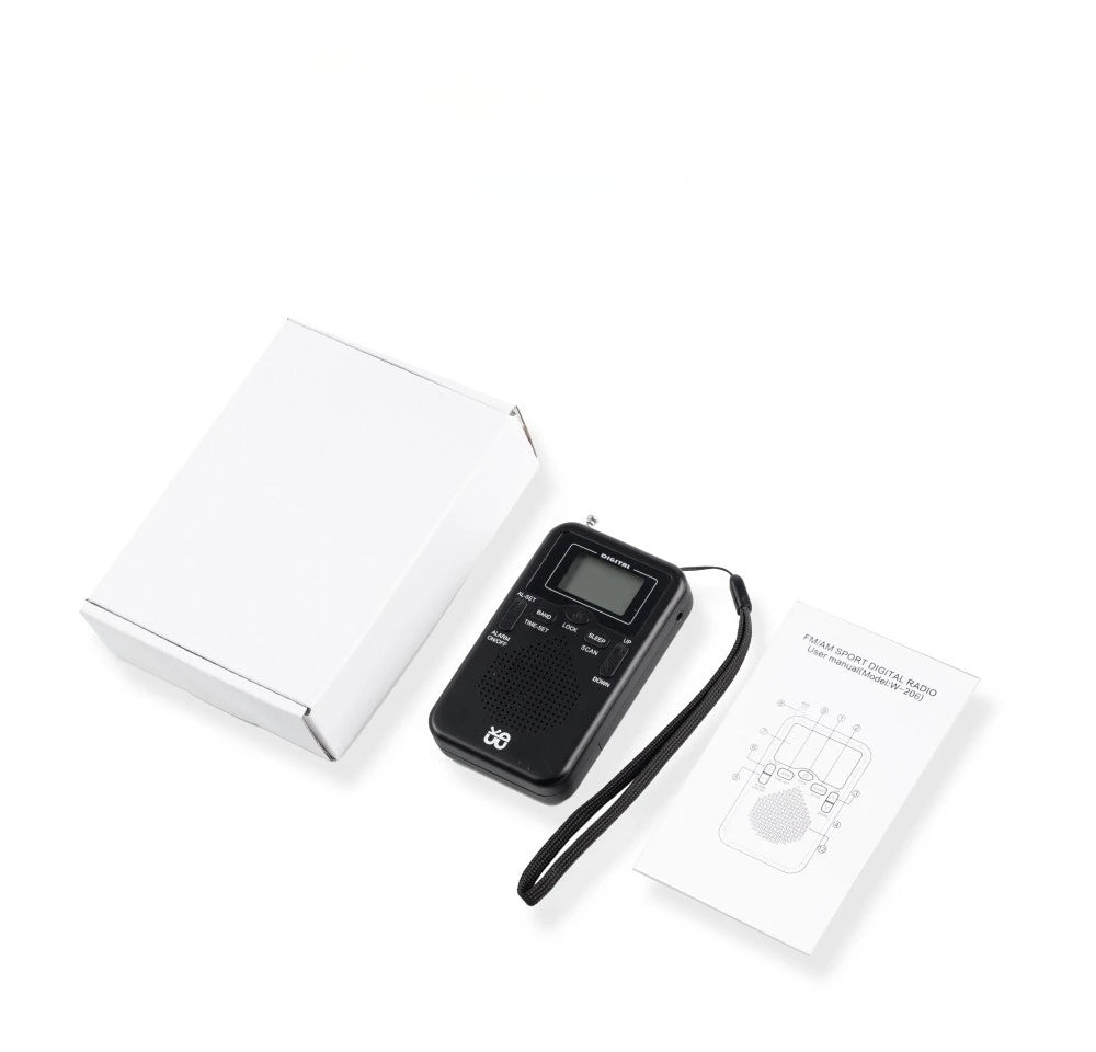 Emergency FM AM LED Screen small portable AA battery operated radio Mini Pocket Radio
