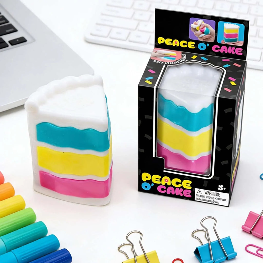 Peace O'Cake Shape Sensory Squeezing Relieve Stress Toy is the best item for students with high office pressure Gifts