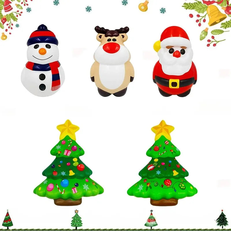Christmas Squishy Toys – 4-Piece Set