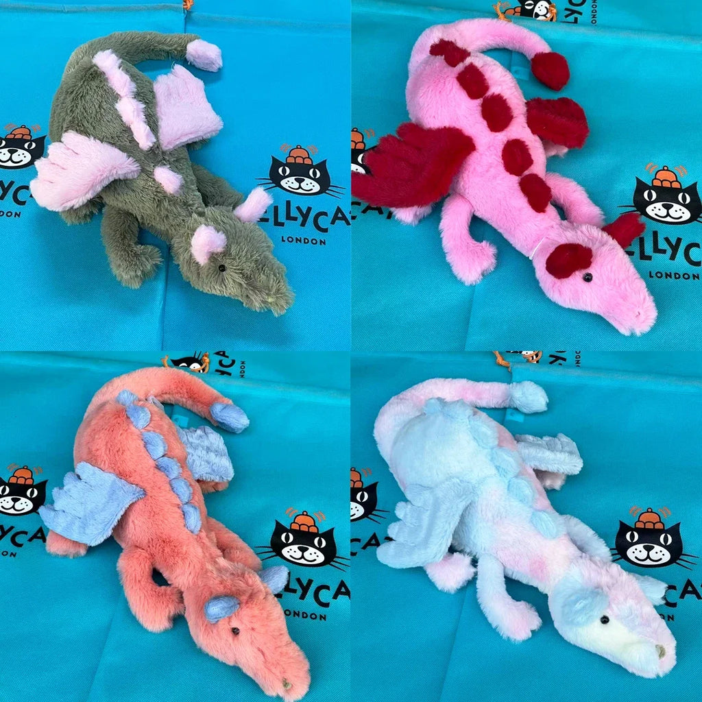 Jellycat Dragon Plush Toy Series | Cute Stuffed Animal Birthday Gift for Kids & Adults