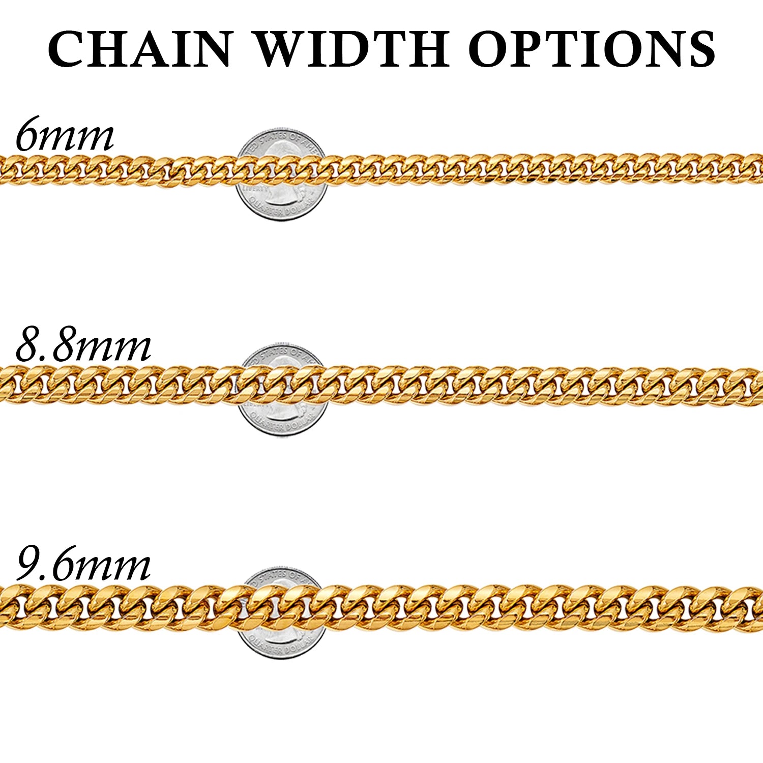 Cuban Link Chain Necklace For Men, Trendy Whip Chain Necklace