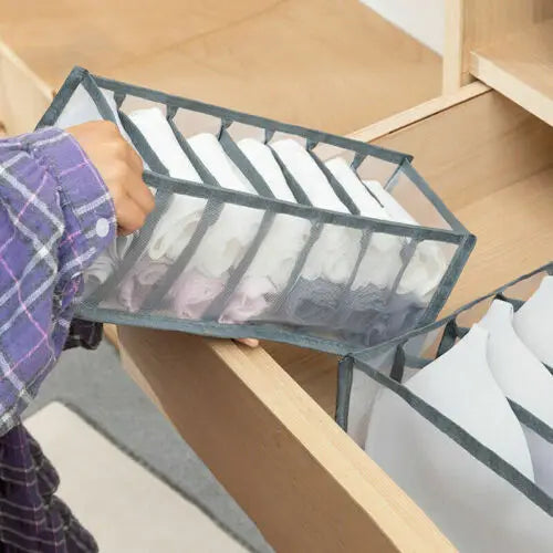 Underwear Drawer Organizer Storage Box Foldable Closet Organizers Drawer Divider Storage Boxes For Underpants Socks Bra