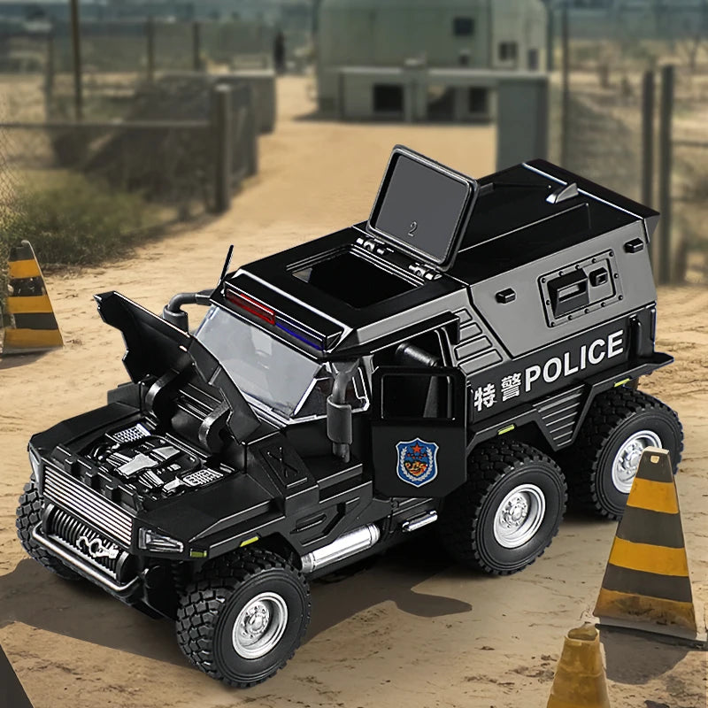 1:32 Alloy Car Model Diecasts & Toy WAT City Police Truck Model Diecast Vehicles Toy Cars Kid Toys For Children Gifts Boy Toy