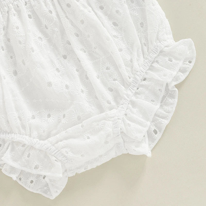 Baby Girl Long Sleeve Top & Ruffle Shorts Set