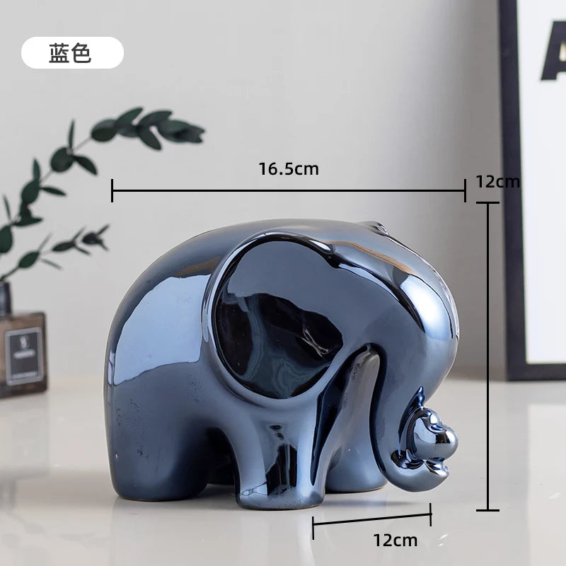 Ceramic Elephant Figurine