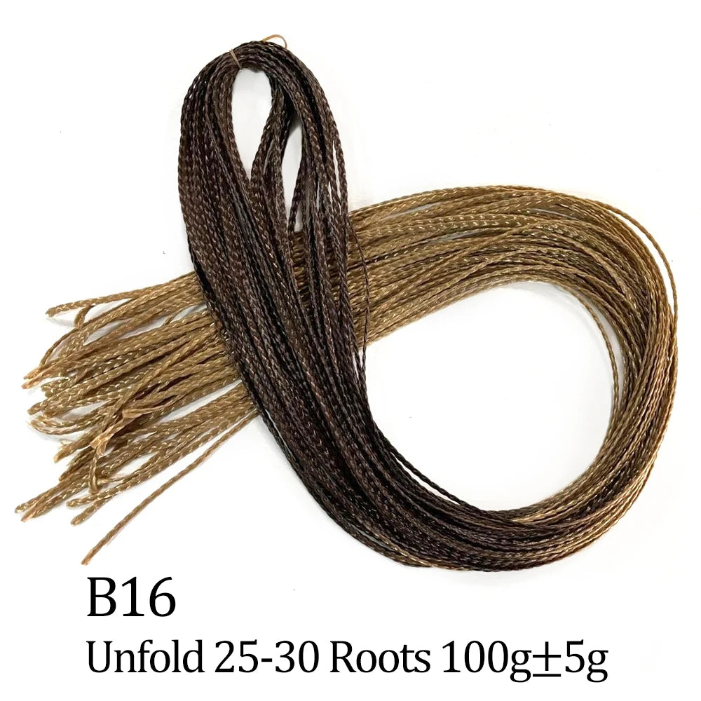 Ombre Zizi Braids Thin Box Braids Crochet Hair Extensions Synthetic Hair Rainbow Thin Zizi Braids Hair Bundles BudaBuda