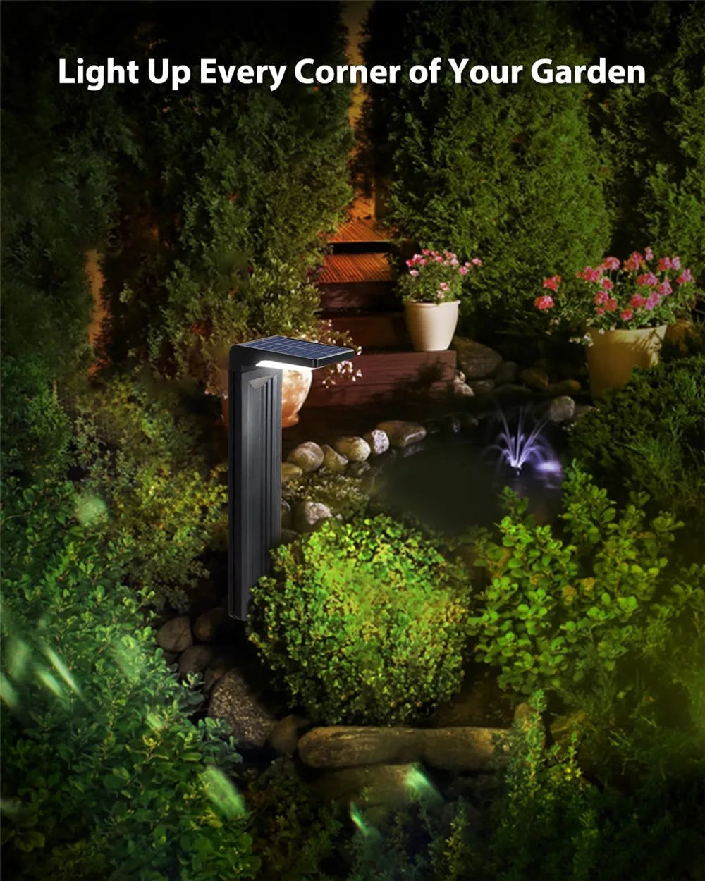 Garden Lights Outdoor Decoration Solar Lawn Lights Waterproof LED light for Yard Pathway Landscape Bollard Solar Power Lighting